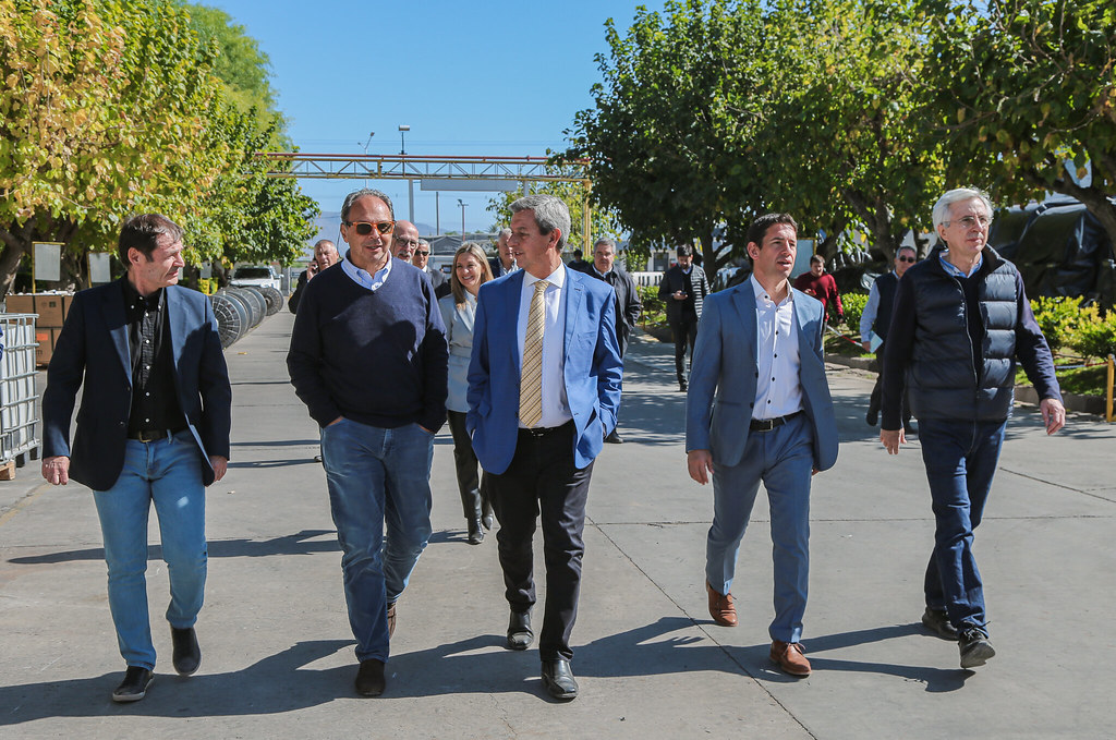 Pablo Jedwabny, Presidente de Vicunha Argentina, y Ricardo Steinbruch, Presidente de Vicunha Brasil, juntos en San Juan