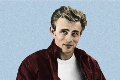 James Dean: el rebelde que definió a una generación con jeans y camiseta blanca.